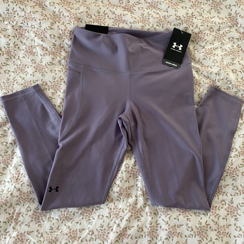 NWT Under Armour Lavender Compression Leggings Size Small